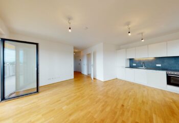 | NIEDRIGENERGIEHAUS | TOP ERSTBEZUG | AUSGEZEICHNETE LAGE | NÄHE THERESA-TAUSCHER-PARK | RICHTUNG SÜD-OSTEN | ZWEI-ZIMMER | BALKON 16 QM | 3-D RUNDGANG | 4. STOCK, 1210 Wien, Wohnung